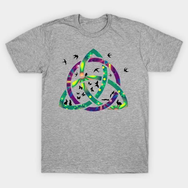 British Summer Celtic Knot T-Shirt by Wild Geometric